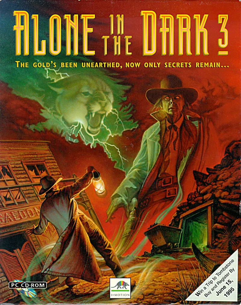 Alone in the Dark 3 cover art for MS-DOS
