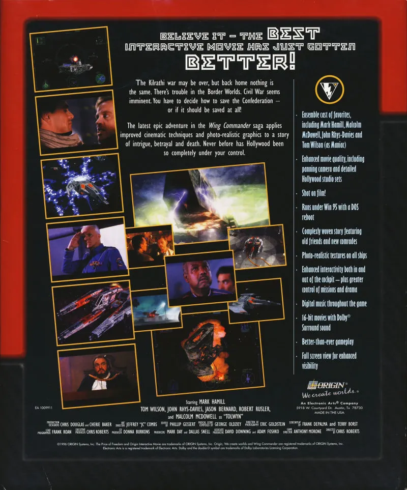 Backdrop artwork for Wing Commander IV: The Price of Freedom