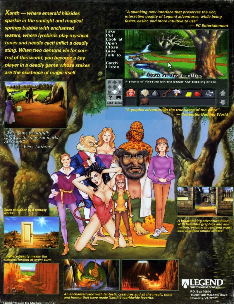 Companions of Xanth box back