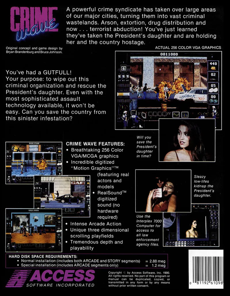 Crime Wave box back