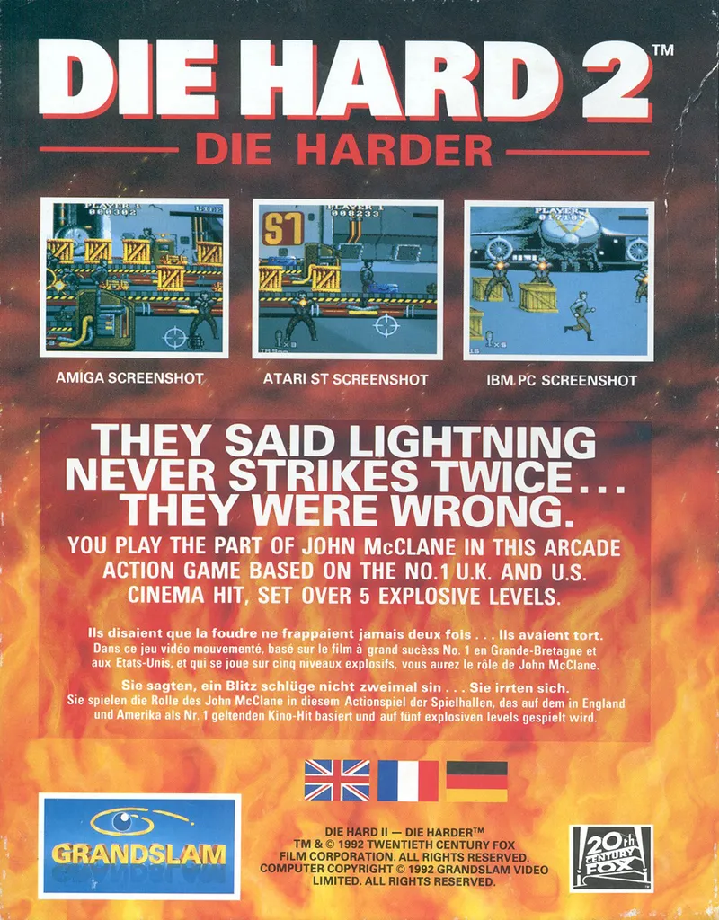 Die Hard 2: Die Harder box back