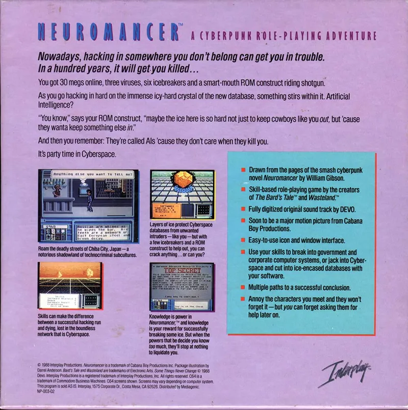 Neuromancer box back