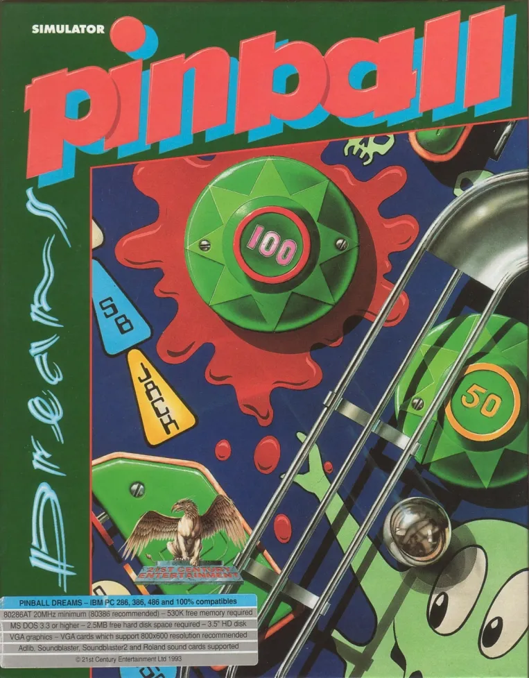 Pinball Dreams box art