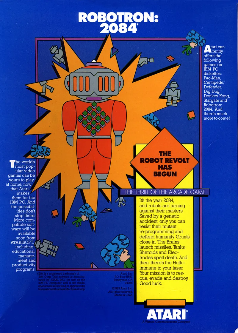 Backdrop artwork for Robotron: 2084