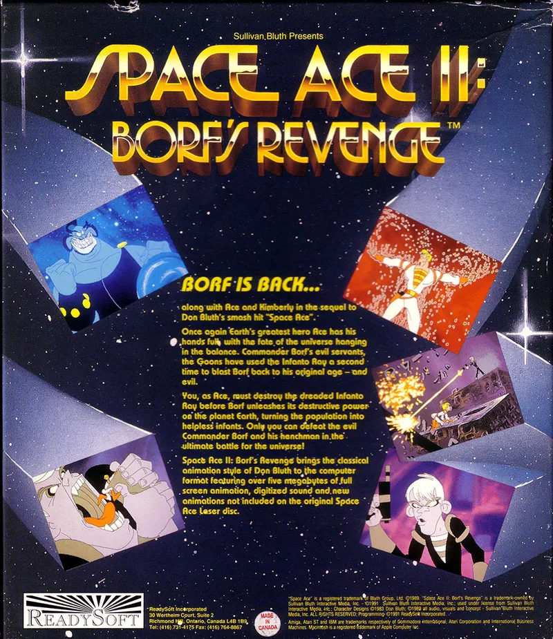 Backdrop artwork for Space Ace II: Borf's Revenge