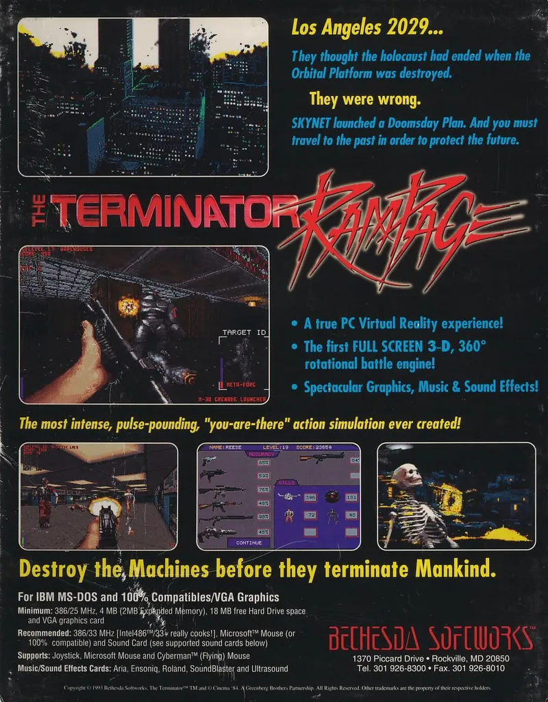 The Terminator: Rampage box back