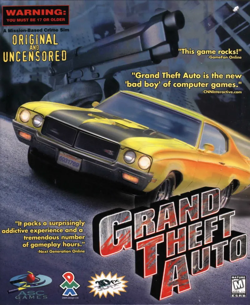 Grand Theft Auto cover art for MS-DOS