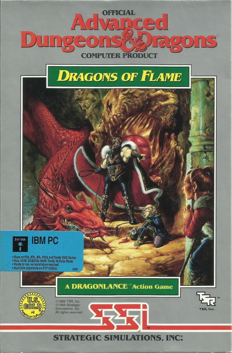 Backdrop artwork for Dragons of Flame
