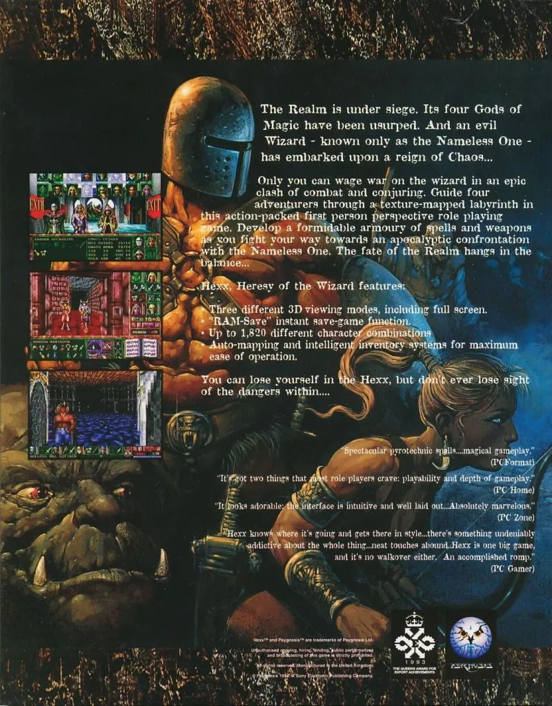 Hexx: Heresy of the Wizard box back