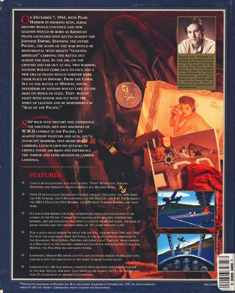 Aces of the Pacific box back