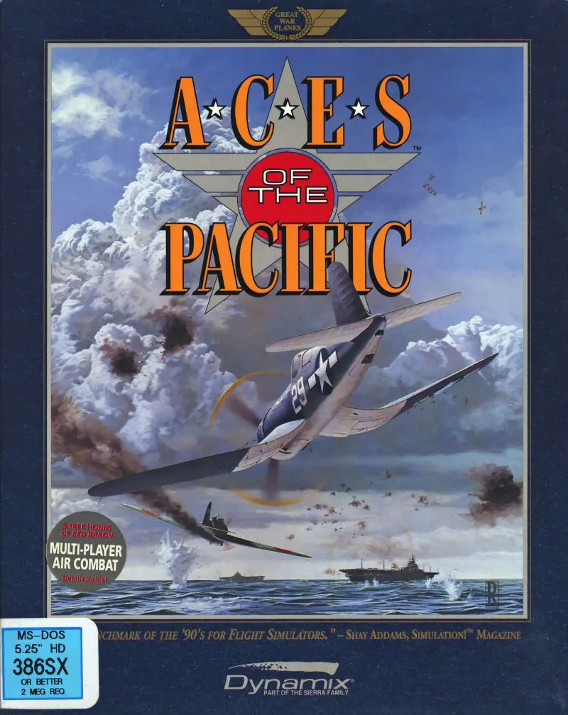 Aces of the Pacific cover art for MS-DOS