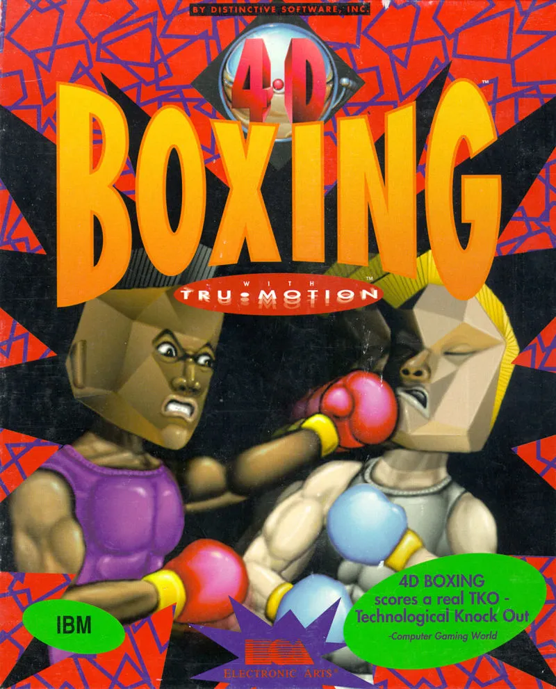 4-D Boxing cover art for MS-DOS