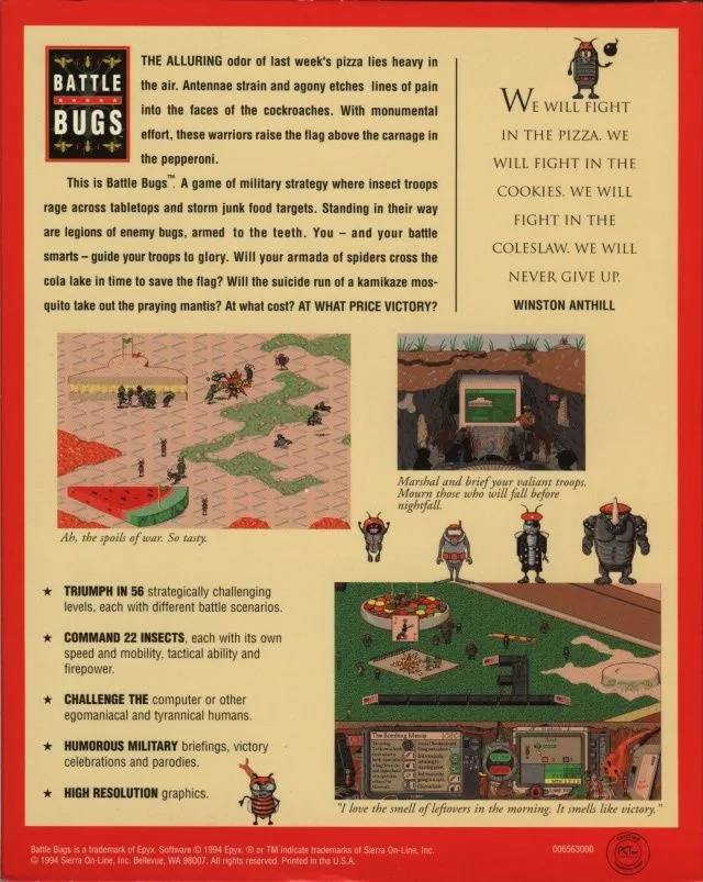 Battle Bugs box back