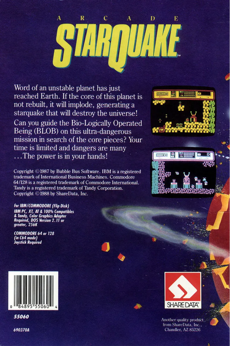 Backdrop artwork for Starquake
