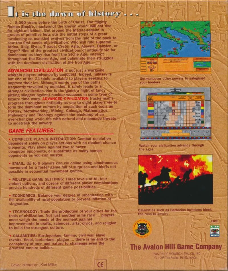 Advanced Civilization box back