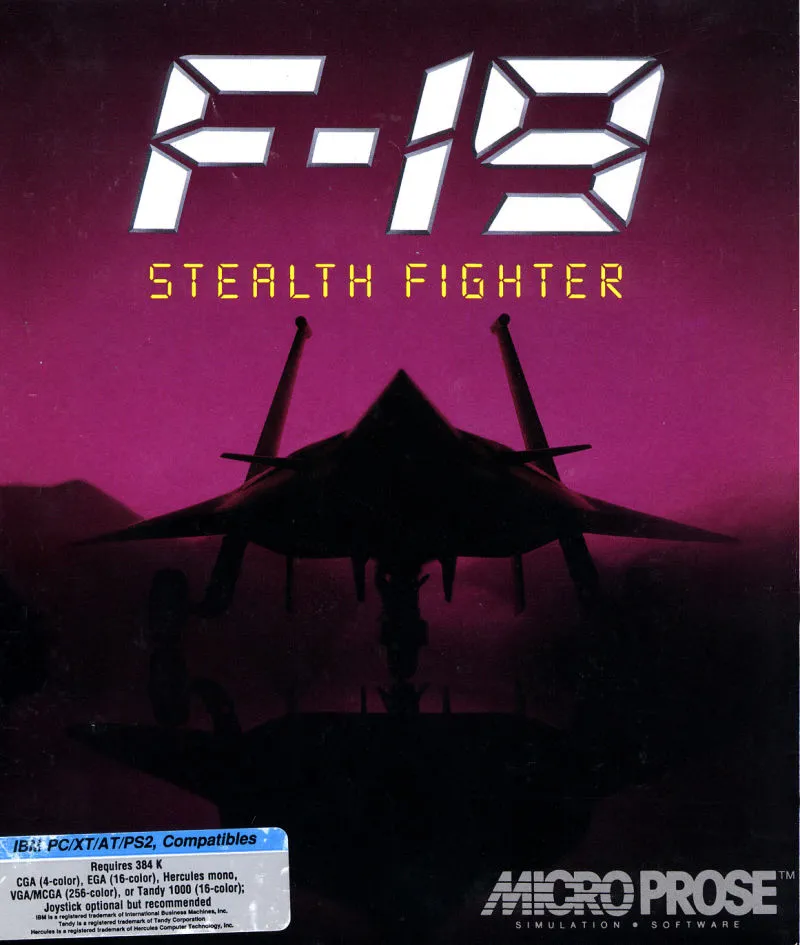 Backdrop artwork for F-19 Stealth Fighter
