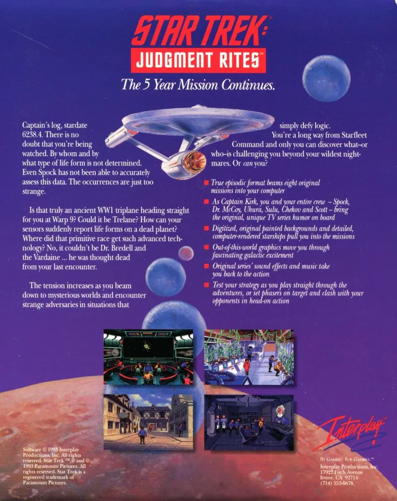 Backdrop artwork for Star Trek: Judgment Rites