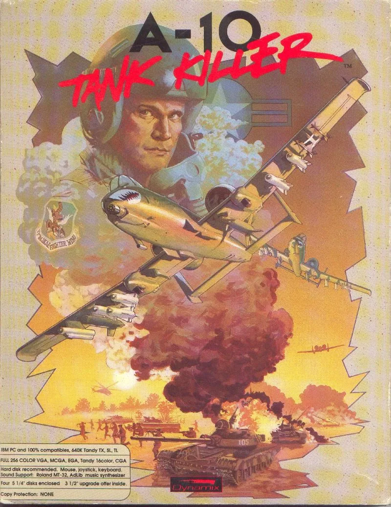 A-10 Tank Killer cover art for MS-DOS