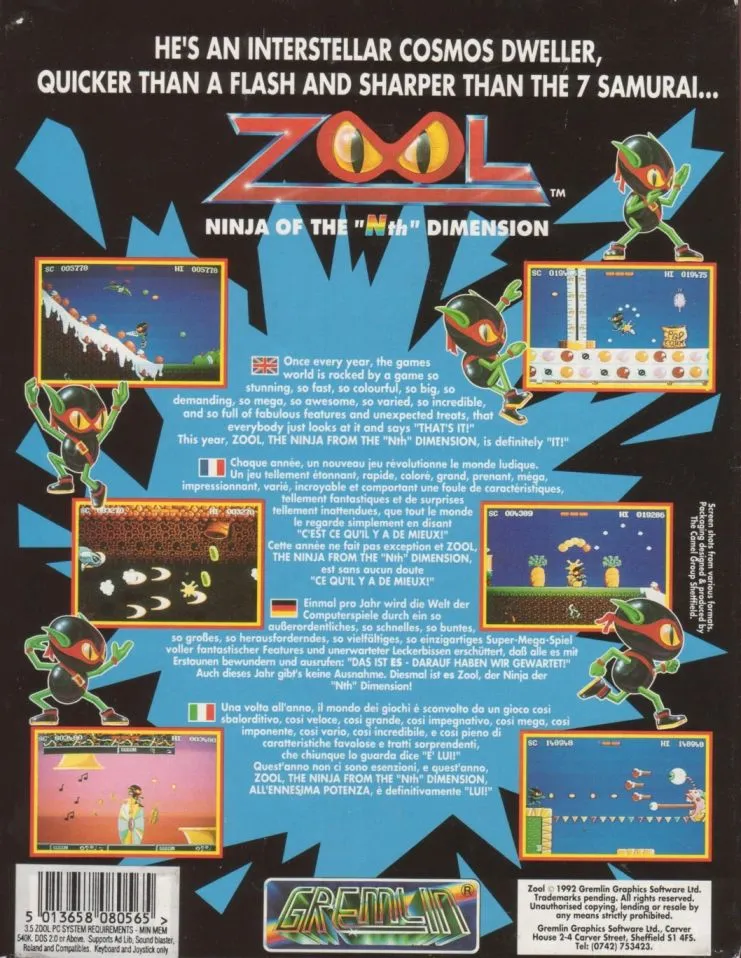 Backdrop artwork for Zool