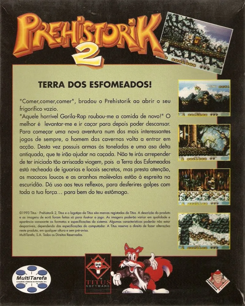 Prehistorik 2 box back