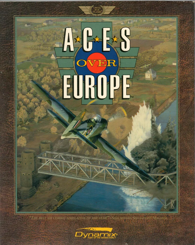 Aces Over Europe cover art for MS-DOS