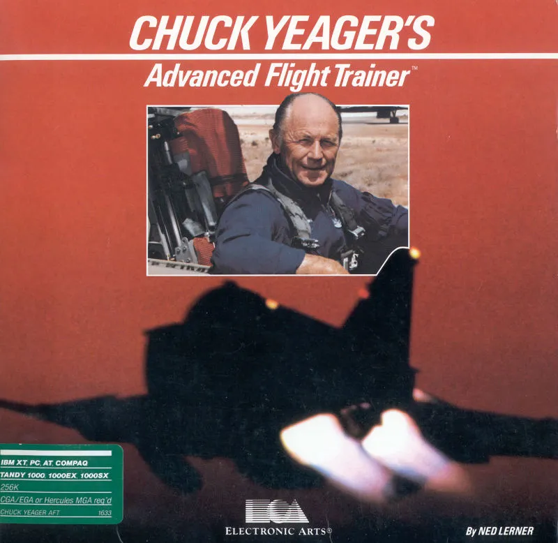 Chuck Yeager's Advanced Flight Trainer cover art for MS-DOS