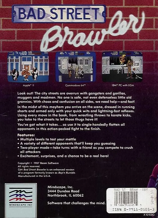 Bad Street Brawler box back