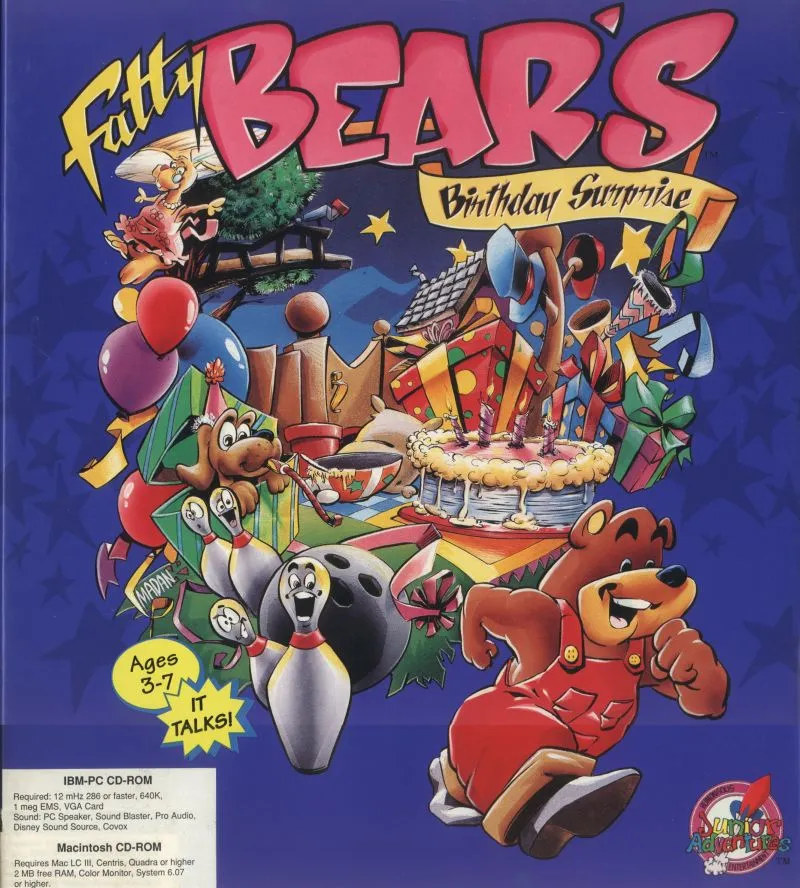 Backdrop artwork for Fatty Bear's Birthday Surprise