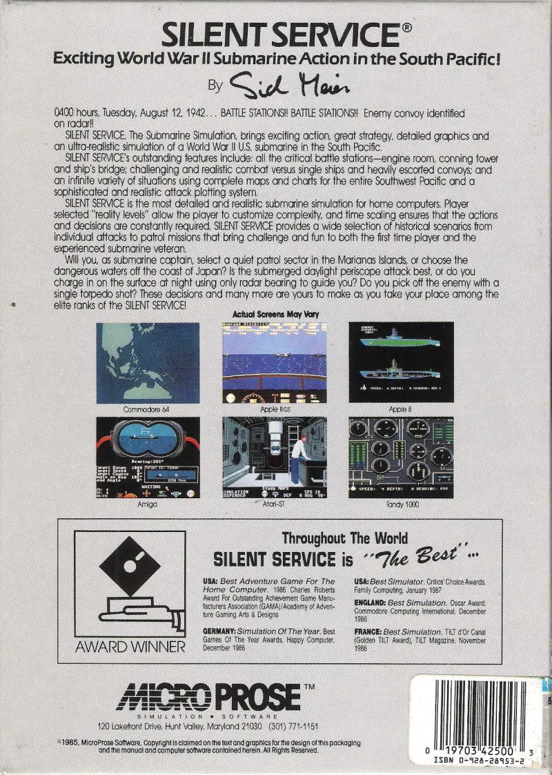 Backdrop artwork for Silent Service