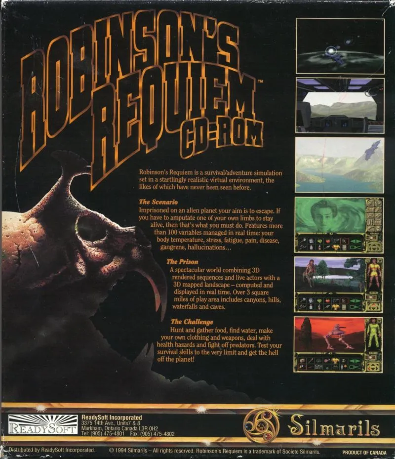 Robinson's Requiem box back