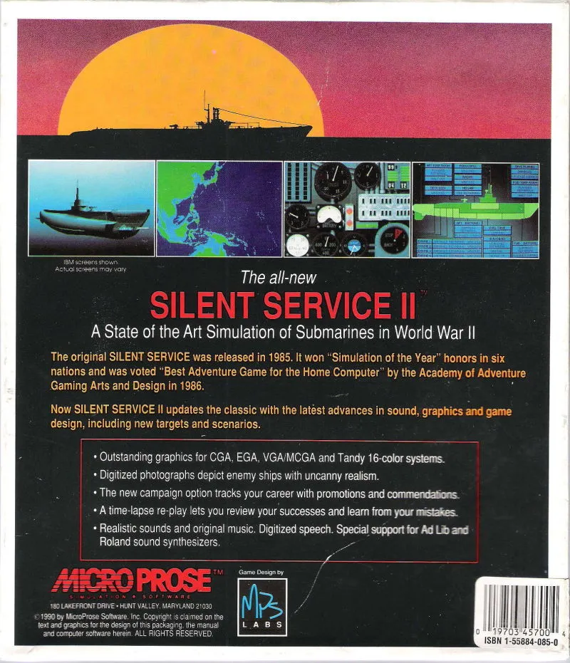 Backdrop artwork for Silent Service II