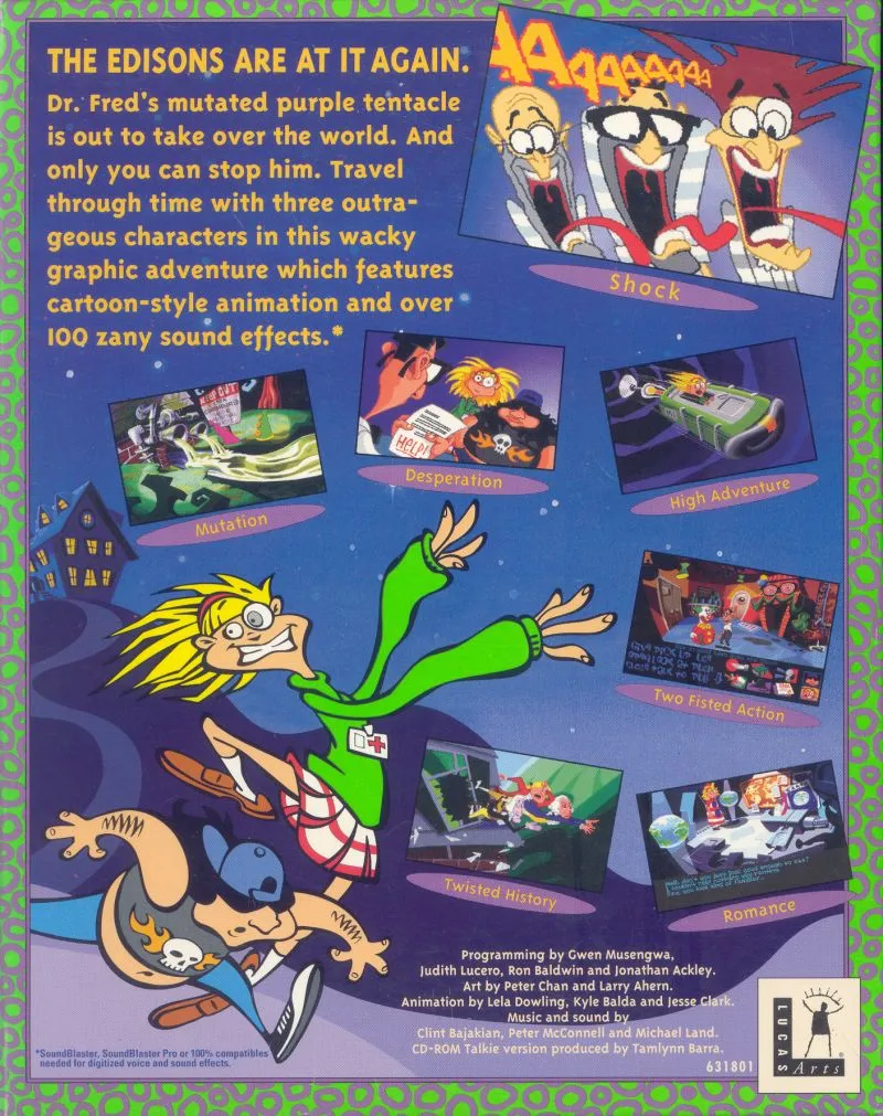 Day of the Tentacle box back