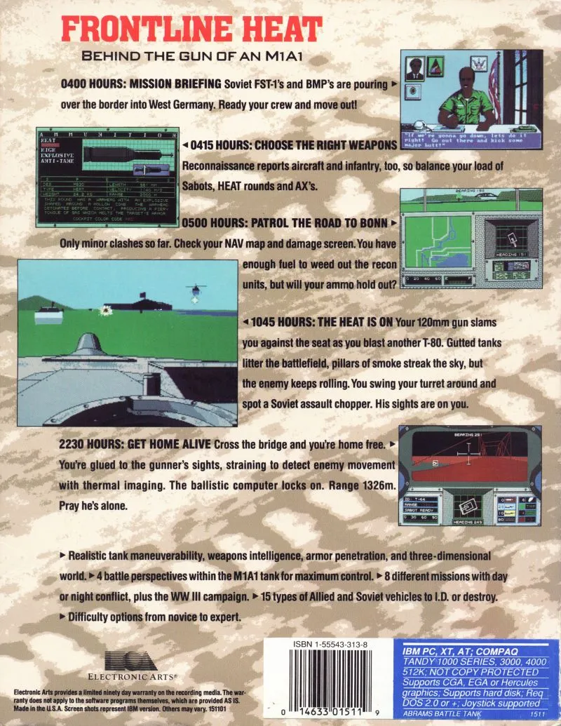 Abrams Battle Tank box back