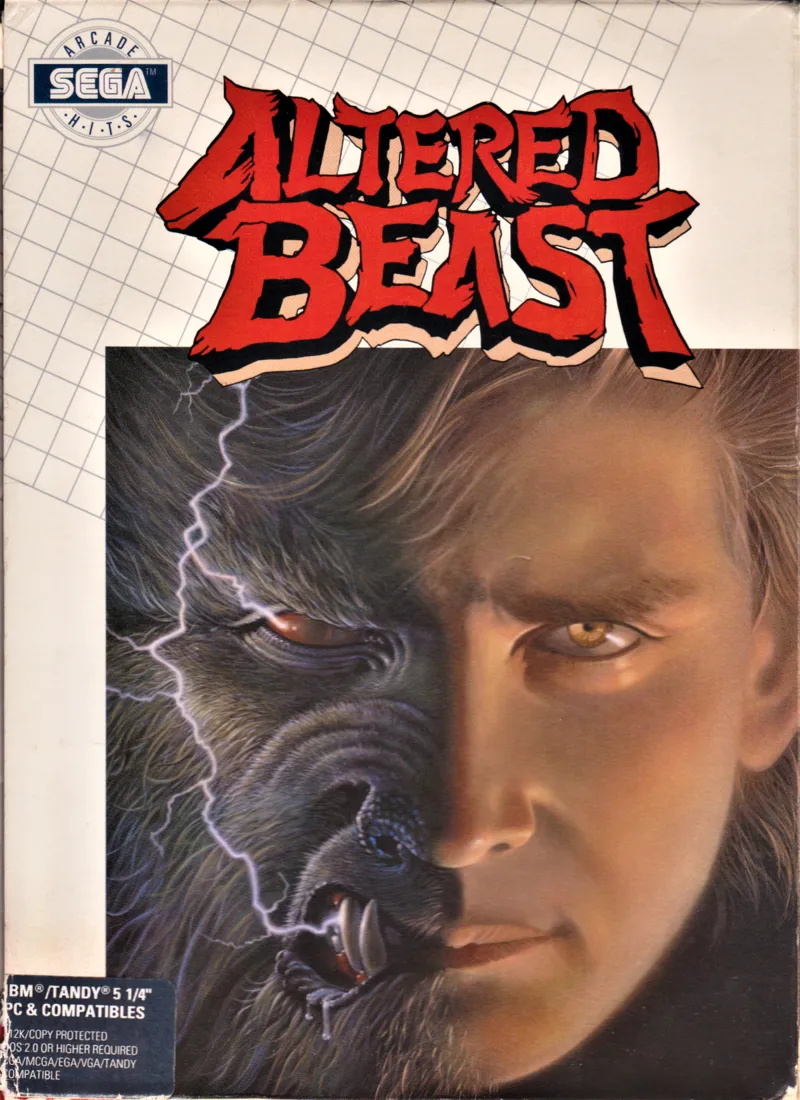Altered Beast cover art for MS-DOS