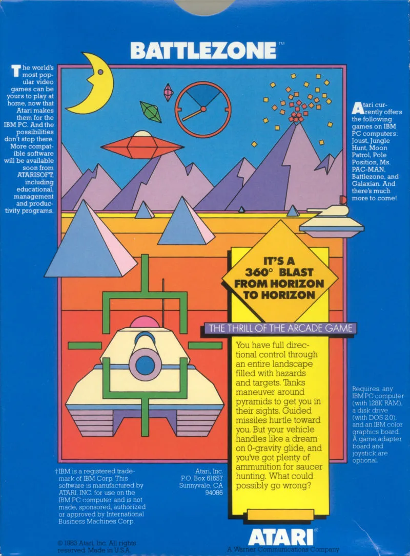 Battle Zone box back