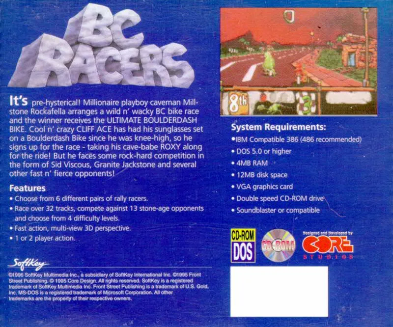 BC Racers box back