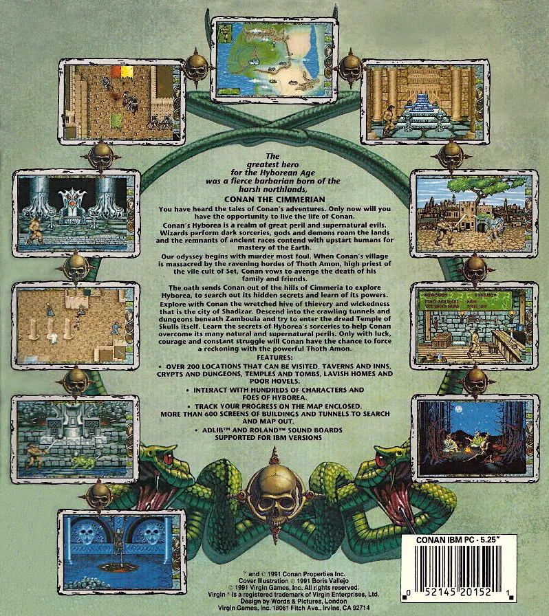 Conan: The Cimmerian box back