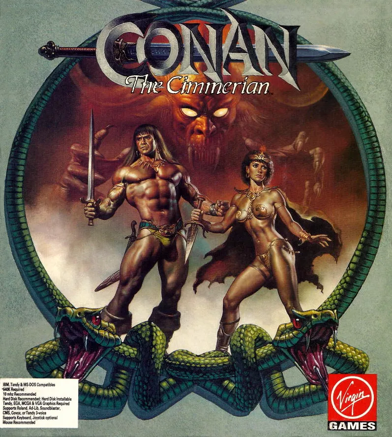 Conan: The Cimmerian cover art for MS-DOS