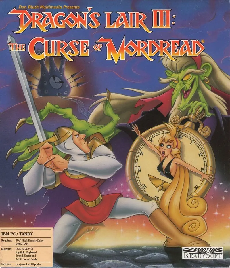 Backdrop artwork for Dragon's Lair III: The Curse of Mordread