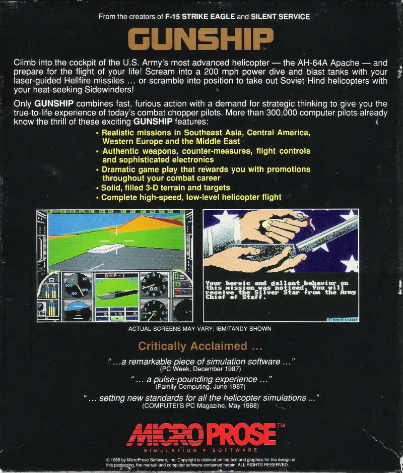 Gunship box back