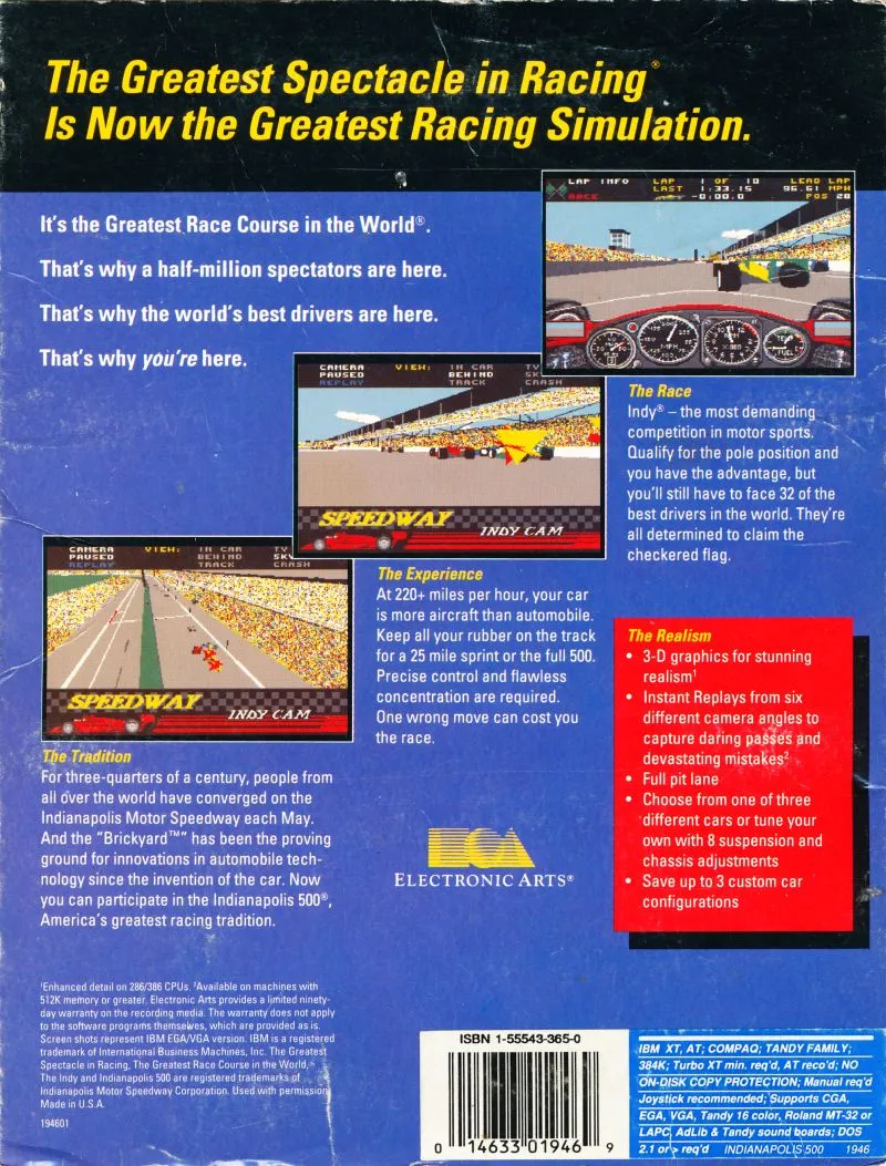 Indianapolis 500: The Simulation box back