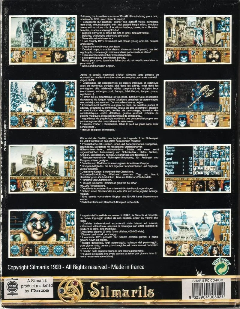 Ishar 2: Messengers of Doom box back