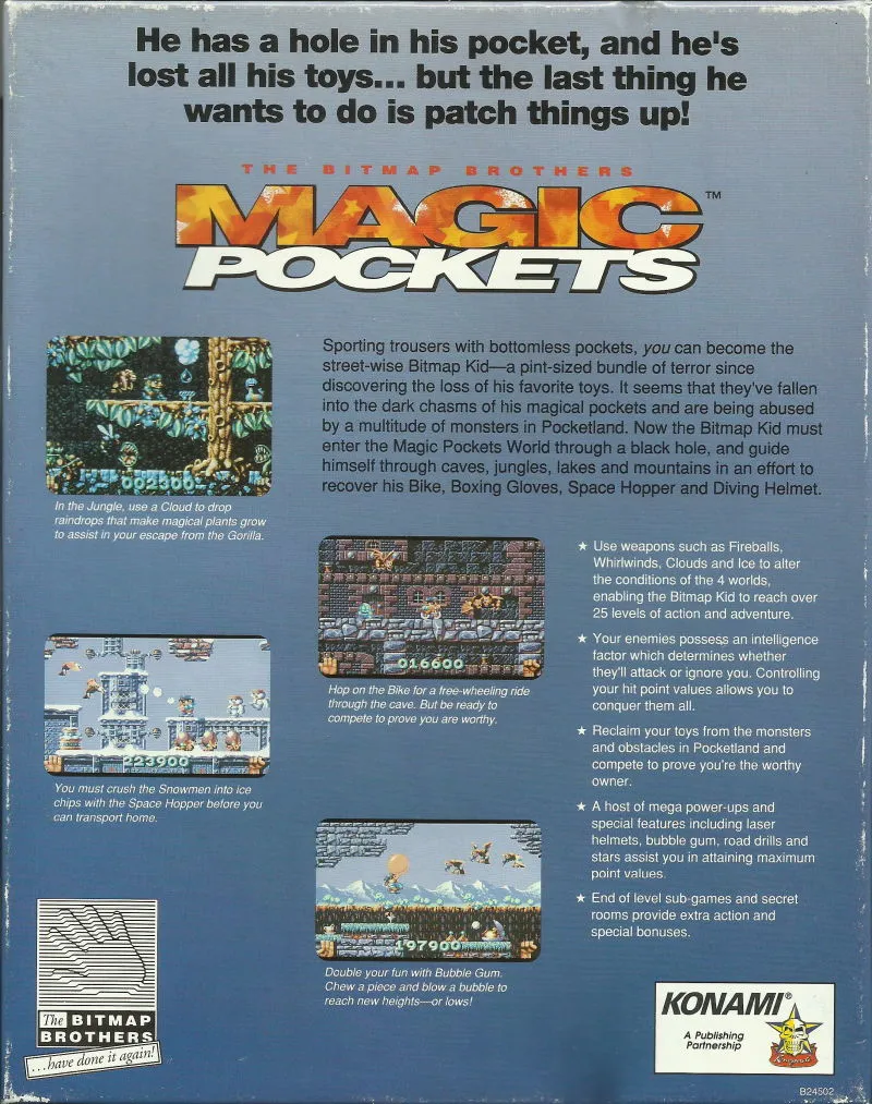 Magic Pockets box back