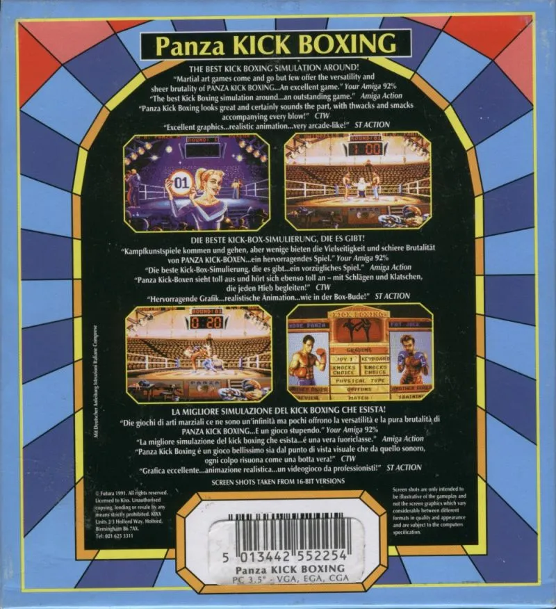Panza Kick Boxing box back
