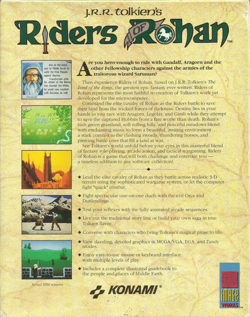 J.R.R. Tolkien's Riders of Rohan box back