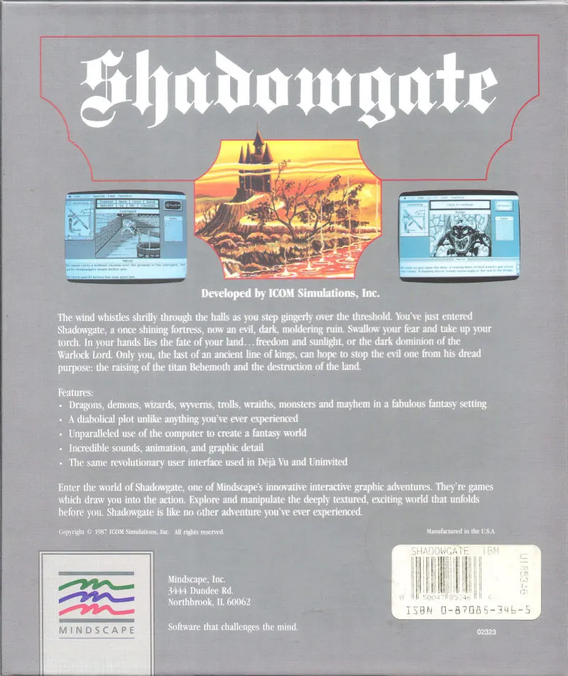 Backdrop artwork for Shadowgate