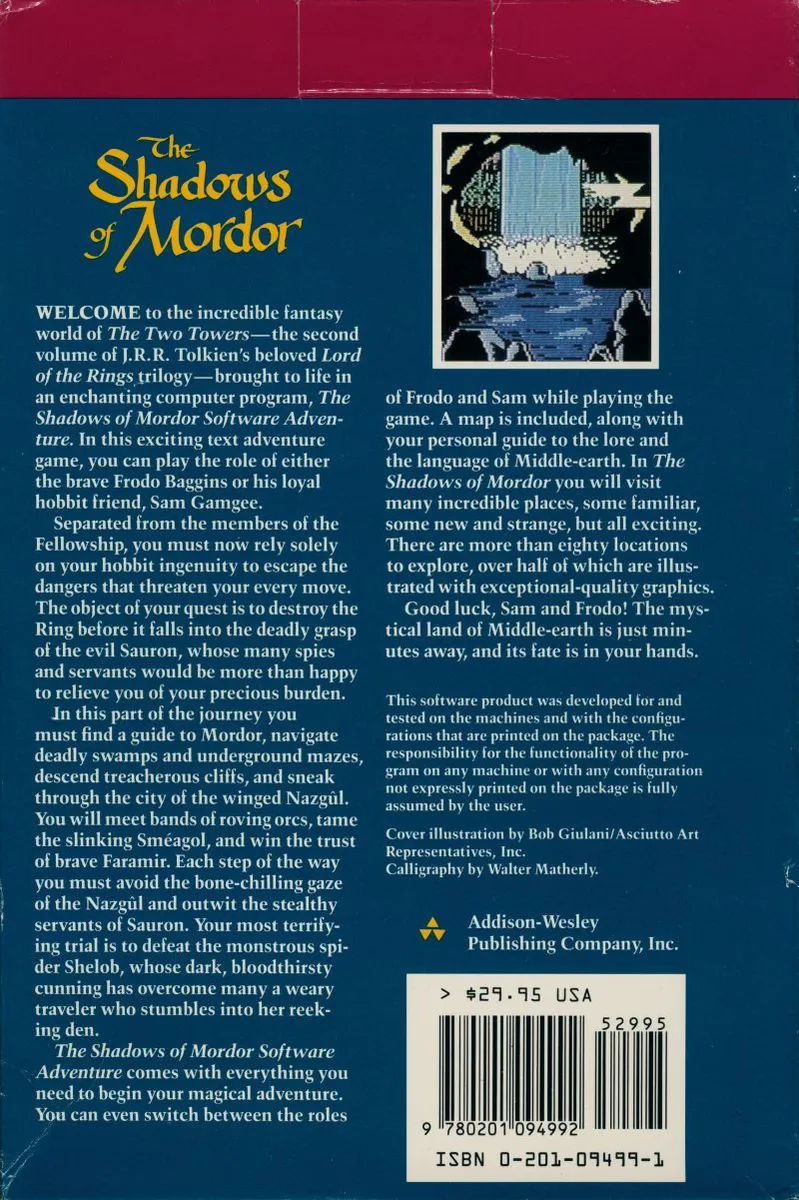 Backdrop artwork for The Shadows of Mordor