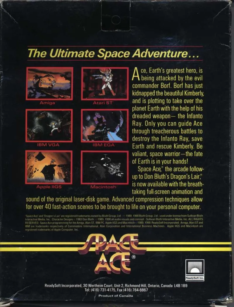 Backdrop artwork for Space Ace