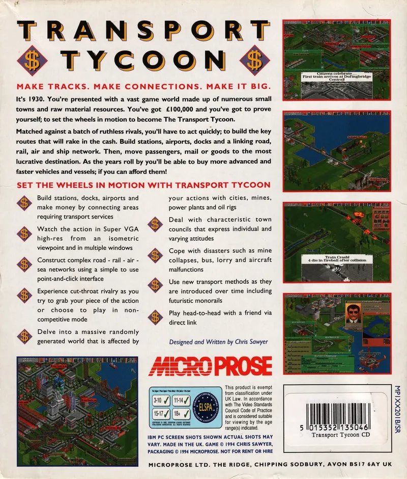 Backdrop artwork for Transport Tycoon