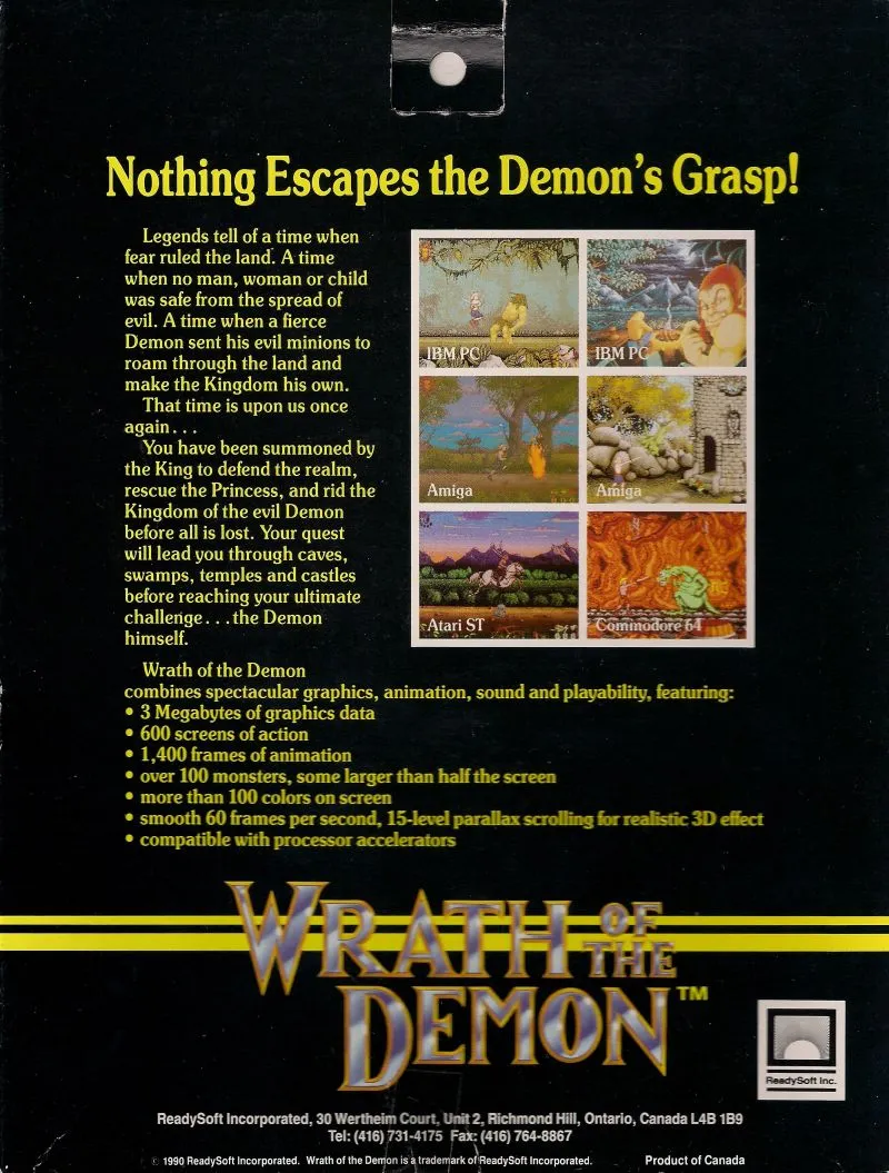 Backdrop artwork for Wrath of the Demon